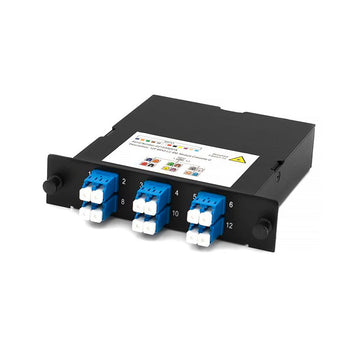 LGX Singlemode OS2 MPO/MTP Cassette Module Polarity Method A 12 Fiber LC Duplex